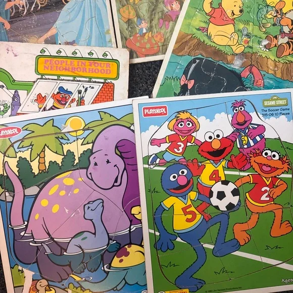 Vintage Playskool Kids Puzzle Set